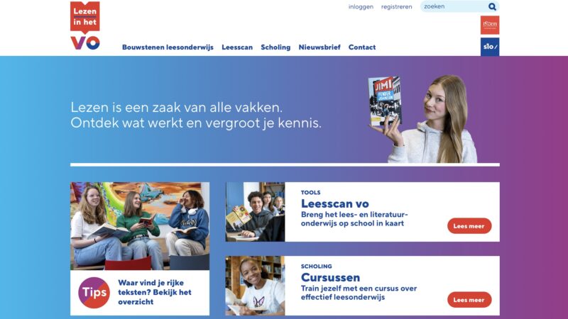 Gebruik de website lezeninhetvo.nl
